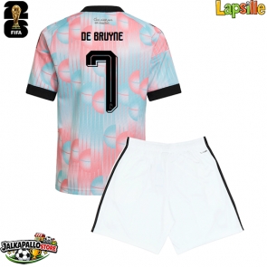 Belgia Kevin De Bruyne #7 Vieraspaita Lapsille MM-kisat 2026 Lyhythihainen (+ shortsit)
